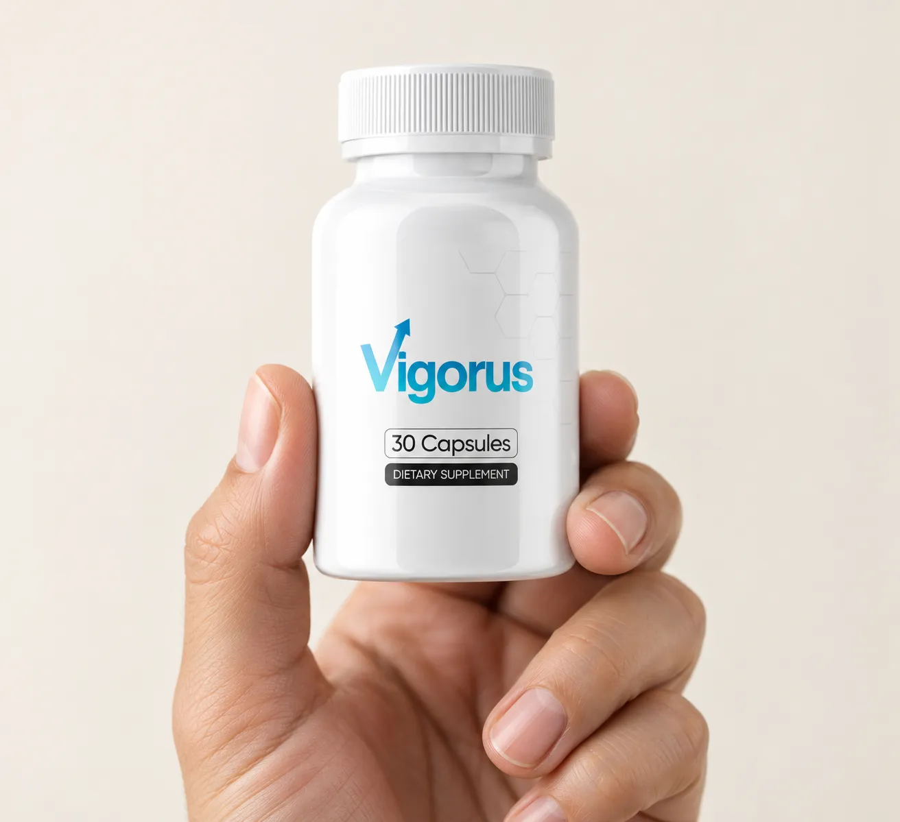 Vigorus — the package held in a hand