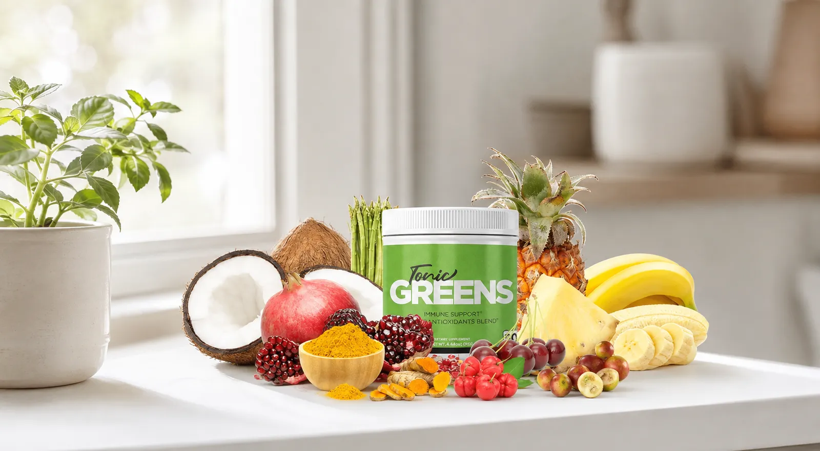 TonicGreens — the package in everyday use