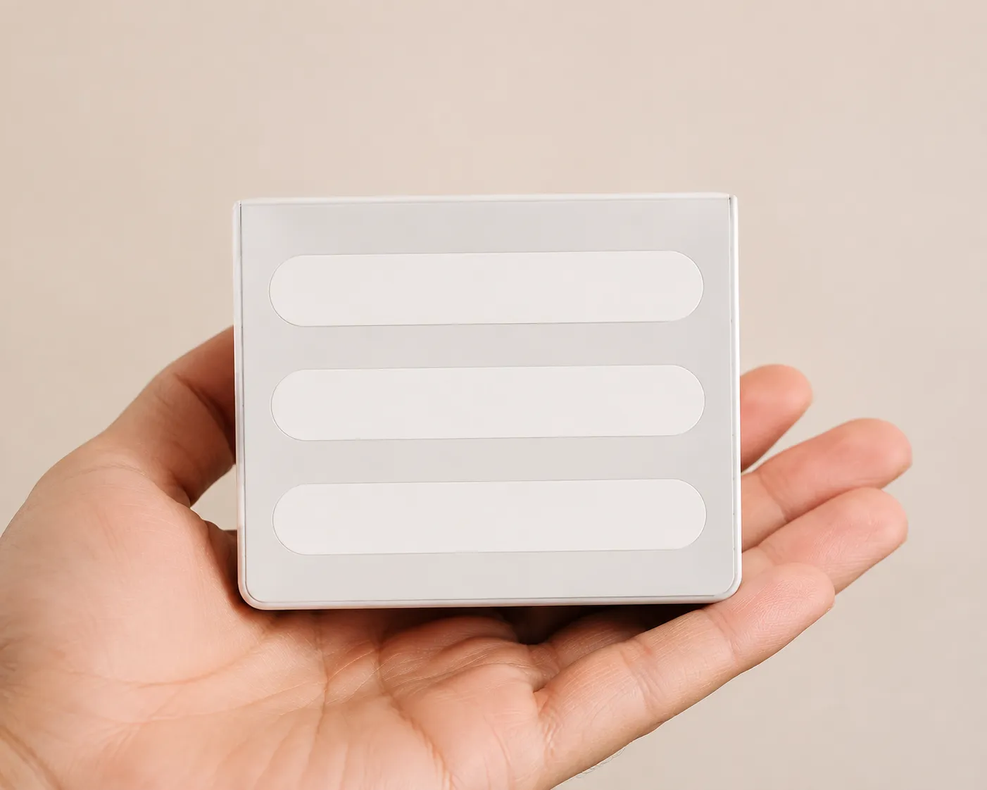 Omnilar — the package held in a hand