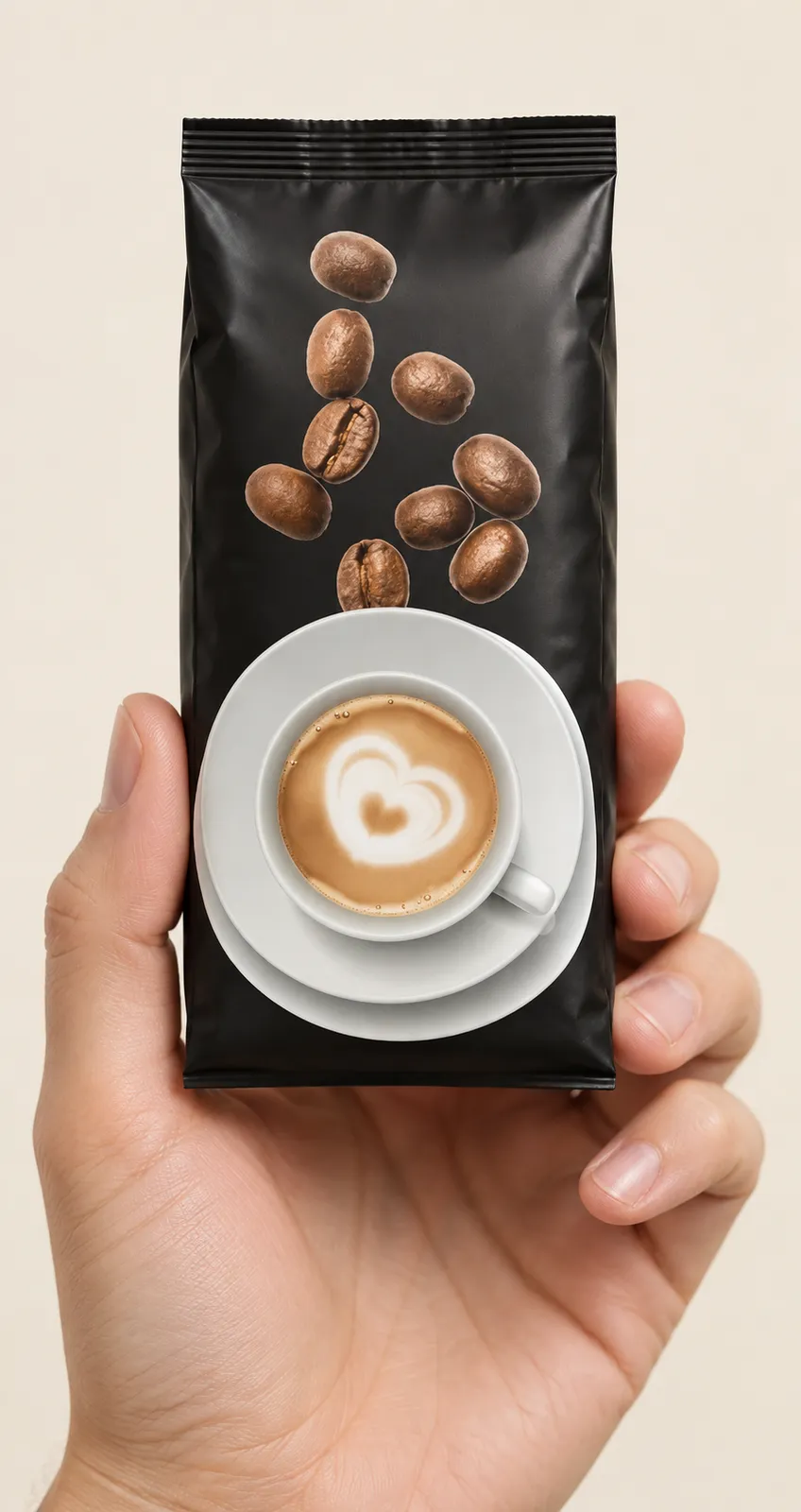 FitSpresso — the package held in a hand